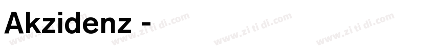 Akzidenz 字体转换